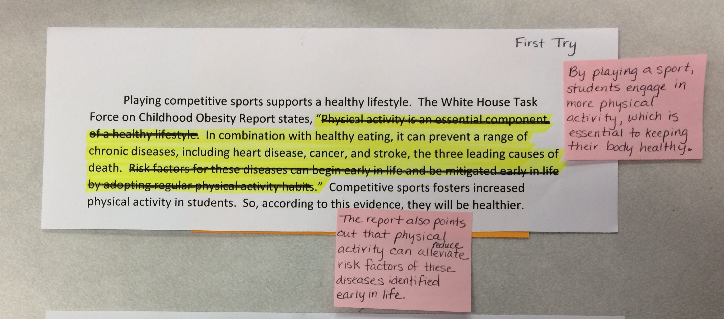 Teaching Tools- Trimming Down Quotes- Paraphrase